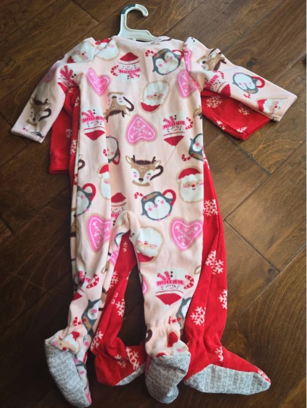 12m brand new fleece, christmas pajamas from carter's item, 473G8